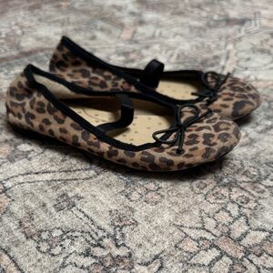 Cat & Jack Brown Leopard Flats with Bow